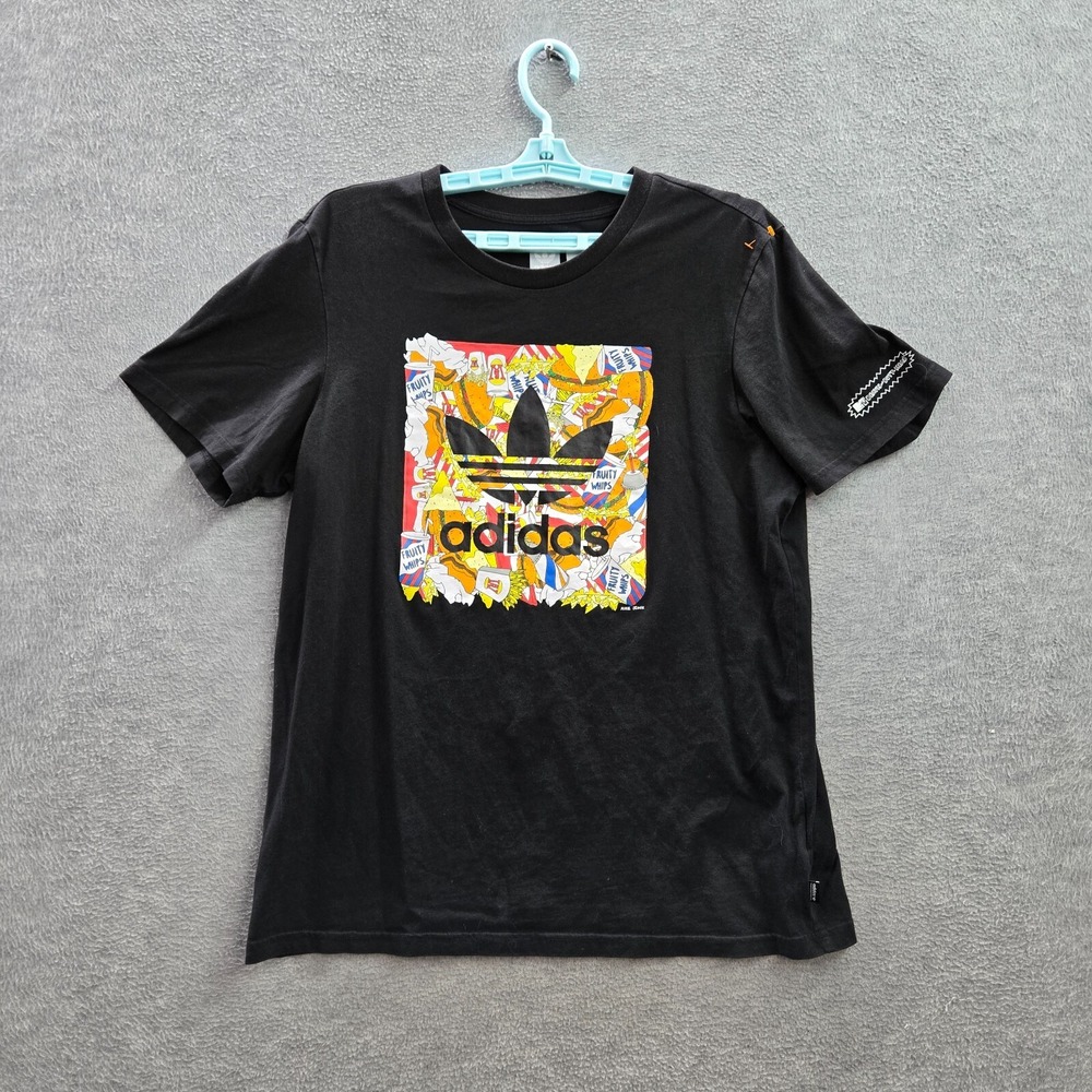 Adidas Men Shirt Large Black Trefoil Mike Judge Beavis and Butt Head Graphic Tee